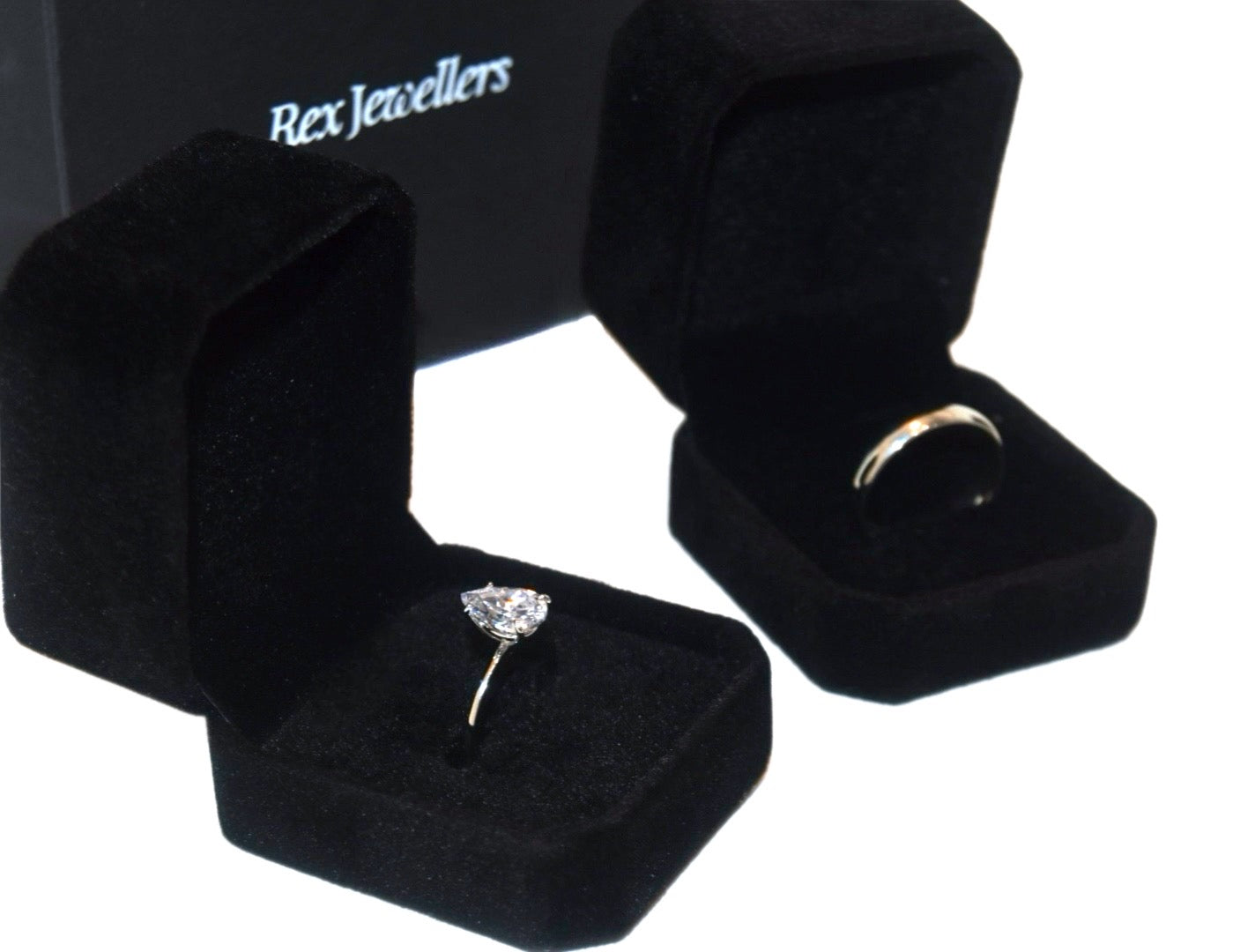 Pear Shaped Moissanite Solitaire Engagement Ring - Affordable Promise Ring- Ice Queen