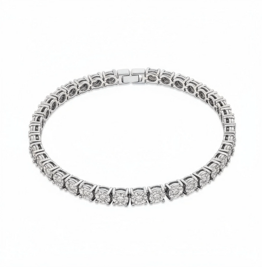 Luxury CZ Tennis Bracelet Gift - Bridal & Anniversary Fine Jewelry - Classic