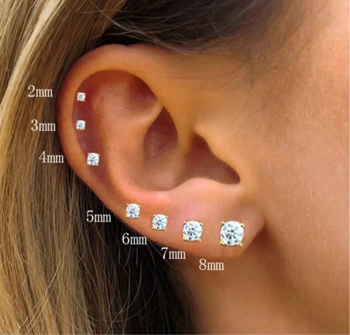 Moissanite Studs Earrings Rex Jewellers- Clarity