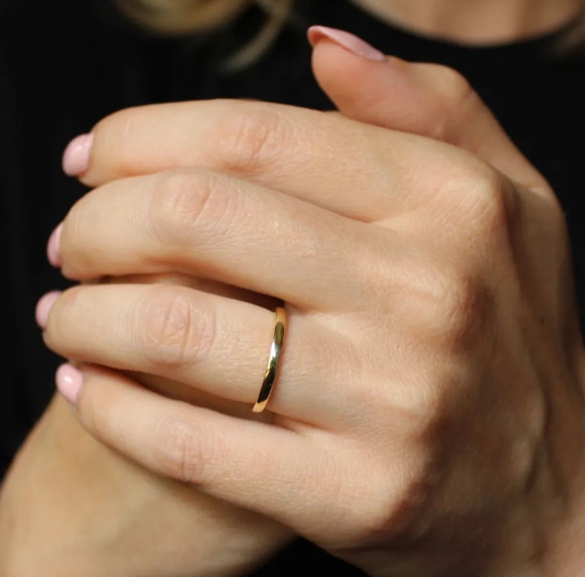 2MM Wedding Band - Tungsten 9ct Gold - Men's & Women's Rings