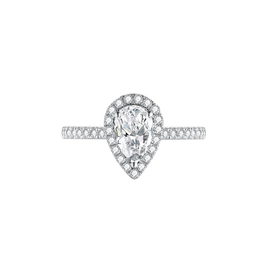 Pear Shaped Diamond Engagement Ring Rex Jewellers - Throne