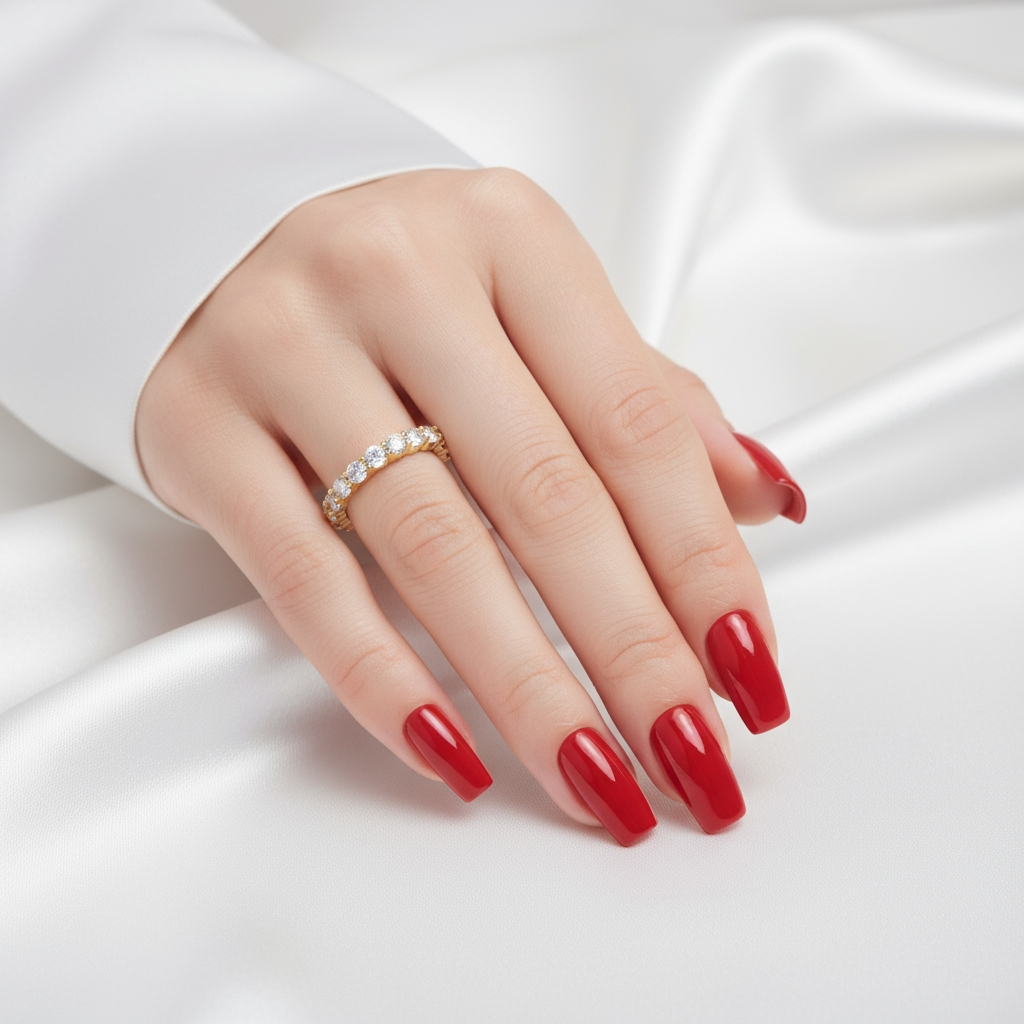 Rex Jewellers 9ct Gold Vermeil Moissanite 3MM Eternity Ring