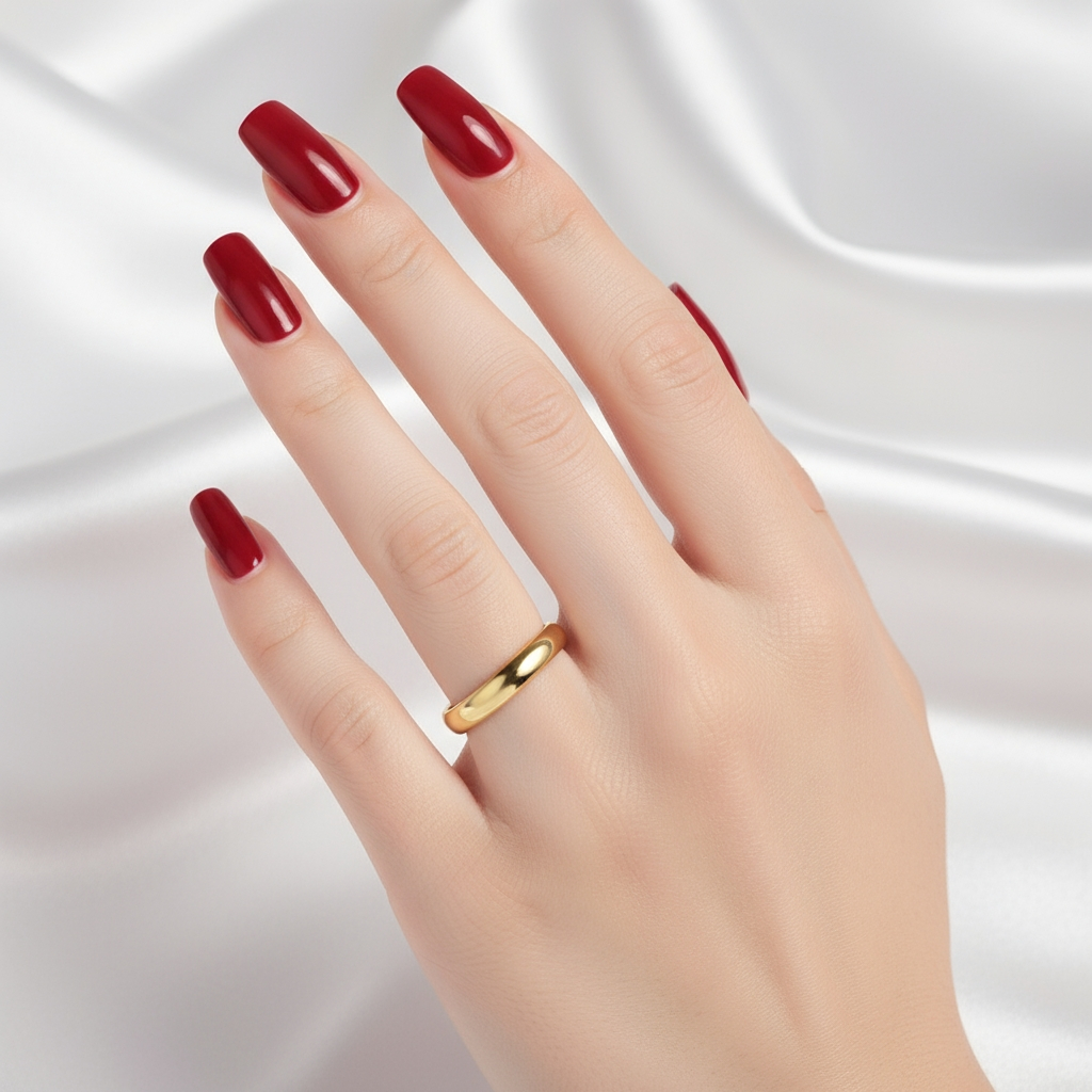 3.5mm Gold Tungsten Wedding Ring - Durable Men's & Women's Band