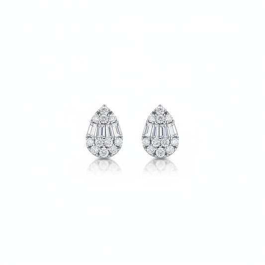 Pear Shaped Stud Earrings Rex Jewellers - Prestige
