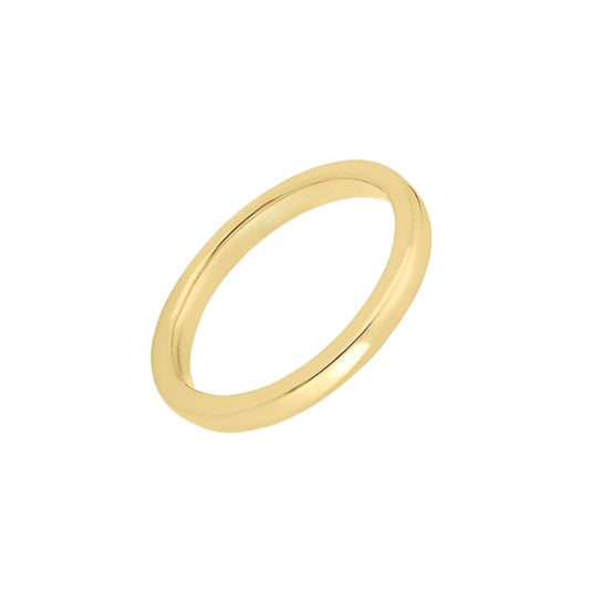 Tungsten Carbide Rings 9ct Gold Wedding Band Men Womens- 2MM