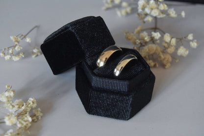 Tungsten Gold His Hers Wedding Bands Couple Rings