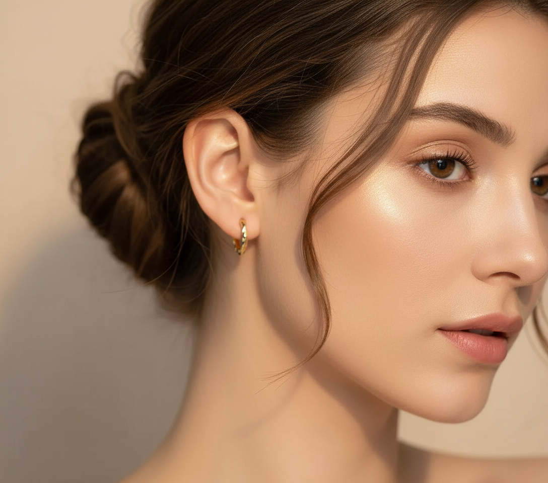 Small Dainty Hoop Earrings Rex Jewellers - Minimalist