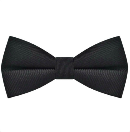 Mens Bow Tie Black Pre Tied