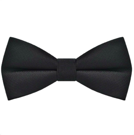 Mens Bow Tie Black Pre Tied