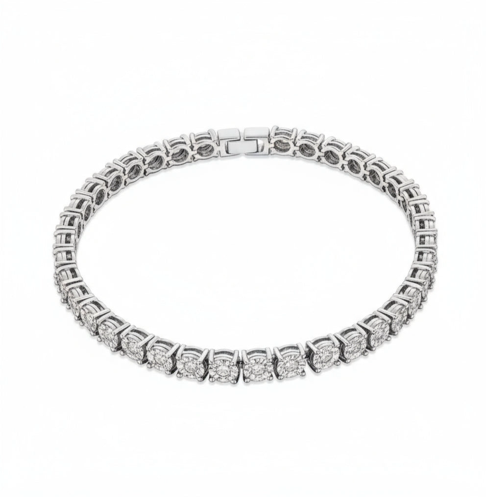 Luxury CZ Tennis Bracelet Gift - Bridal & Anniversary Fine Jewelry - Classic