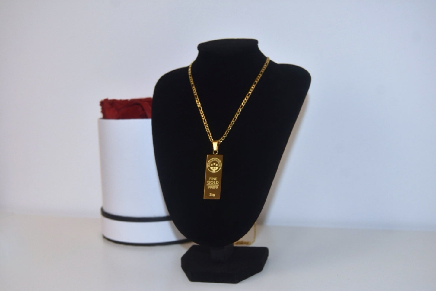 Bullion Bar Necklace - 18k Gold