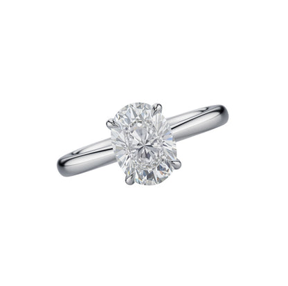 Opal Engagement Ring Oval Cut Solitaire Diamond Ring Rex Jewellers - Pearl Drops