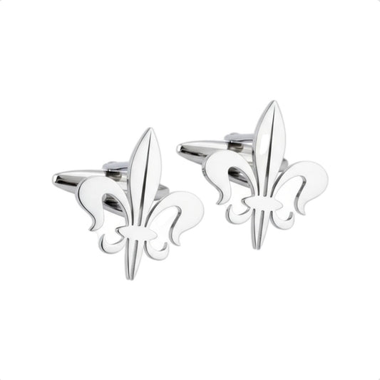 Luxury Fleur-de-Lis Mens Cuff Links