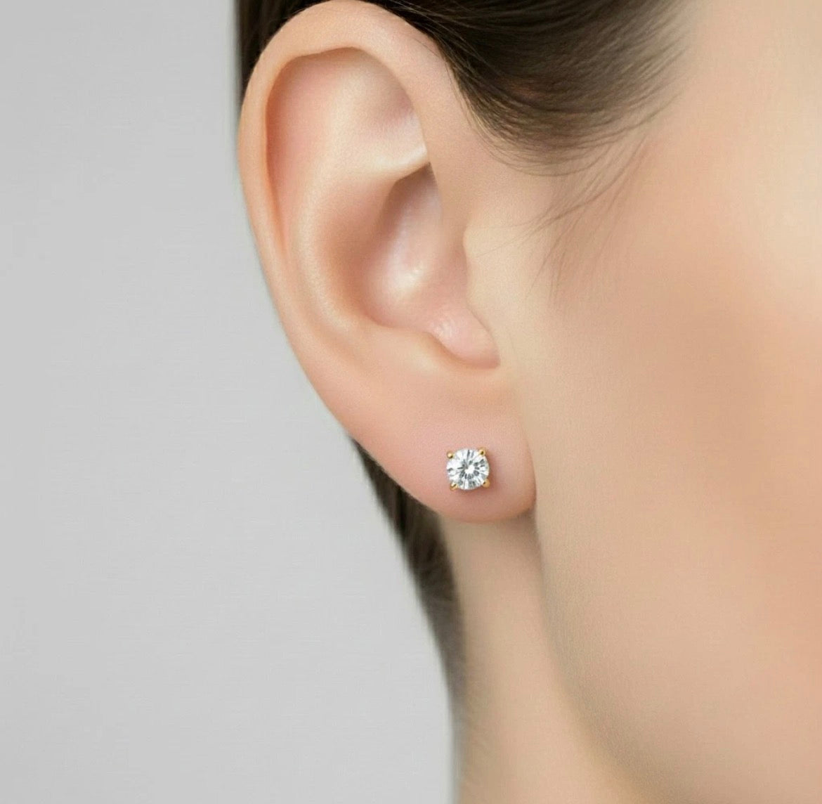 Stud Earrings 6MM Rex Jewellers- Solar