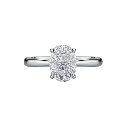 Opal Engagement Ring Oval Cut Solitaire Diamond Ring Rex Jewellers - Pearl Drops