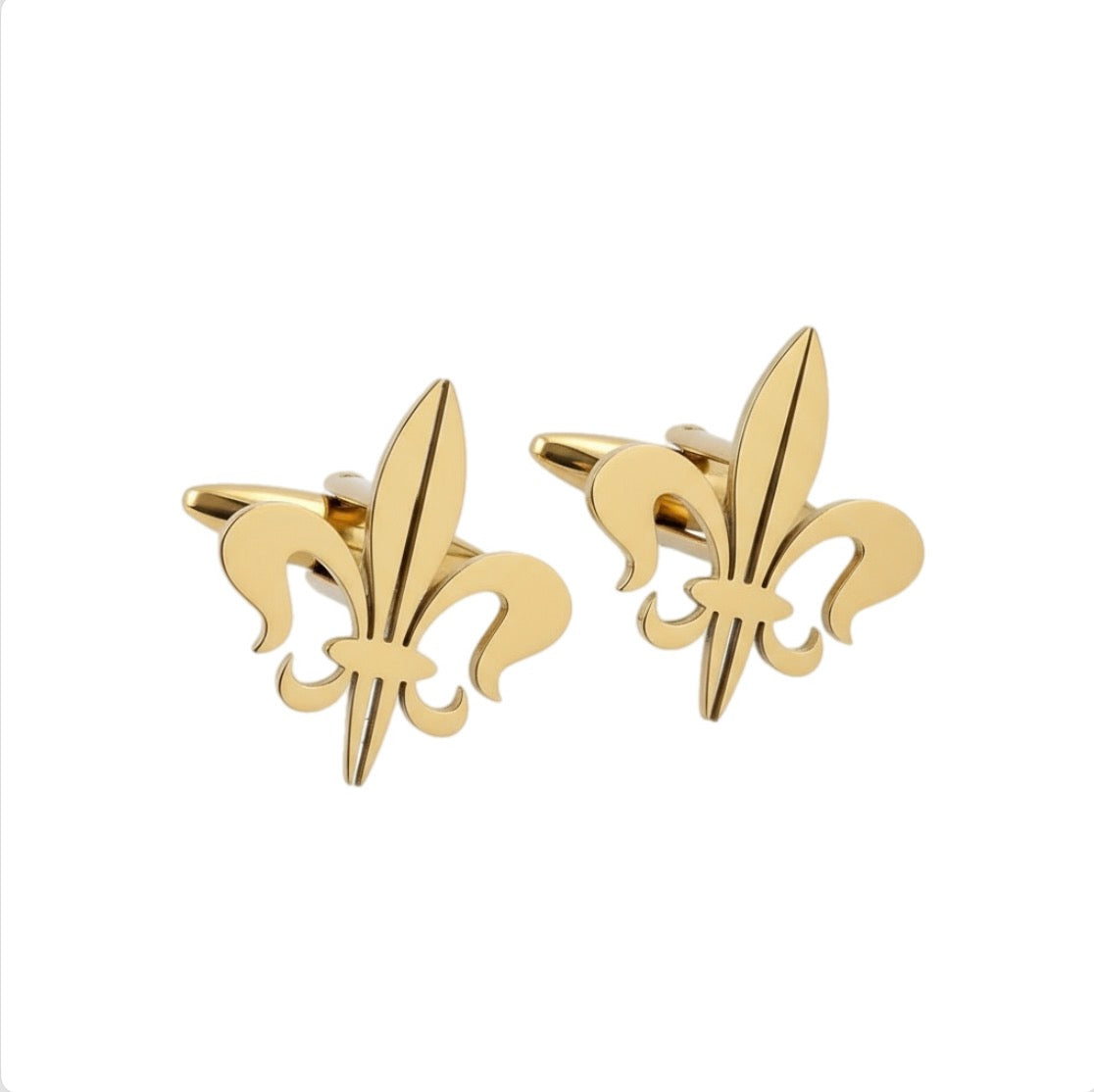 Luxury Fleur-de-Lis Mens Cuff Links