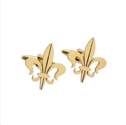 Luxury Fleur-de-Lis Mens Cuff Links