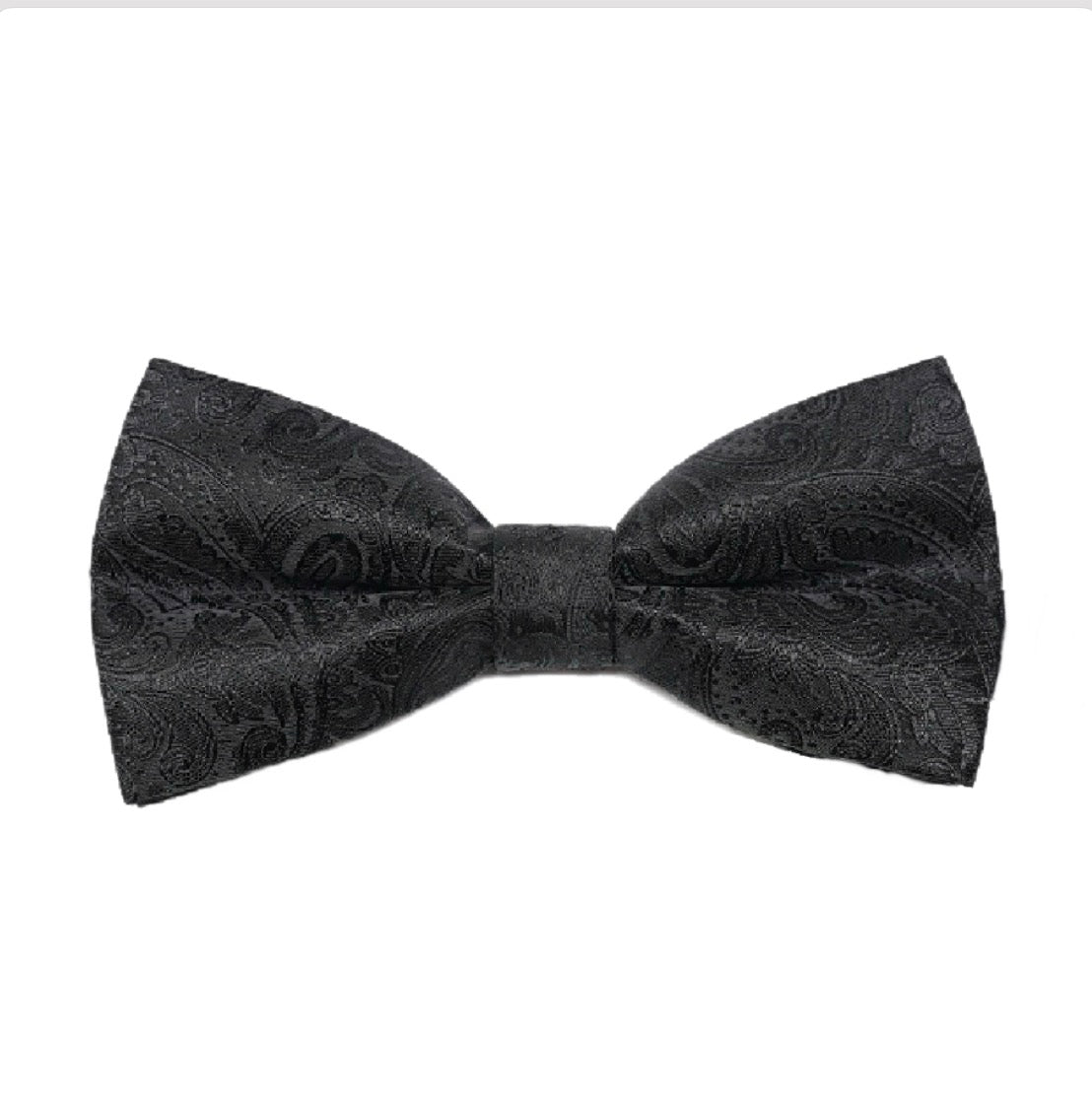 Luxury Mens Black Bow Tie Pre Tied