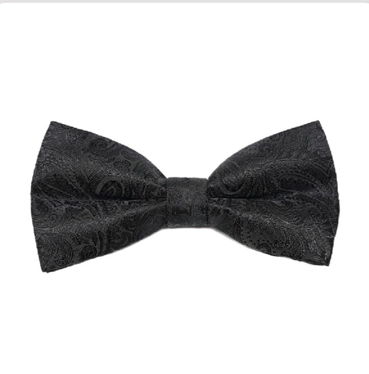 Luxury Mens Black Bow Tie Pre Tied