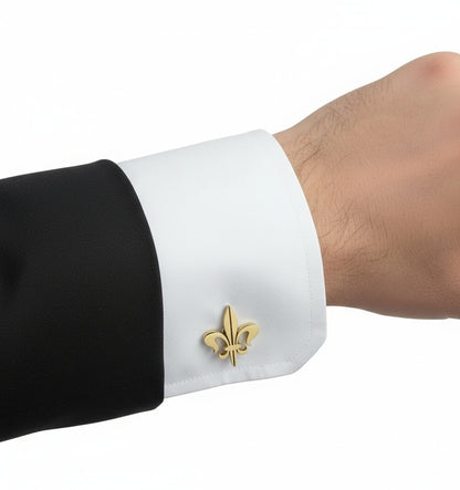 Luxury Fleur-de-Lis Mens Cuff Links
