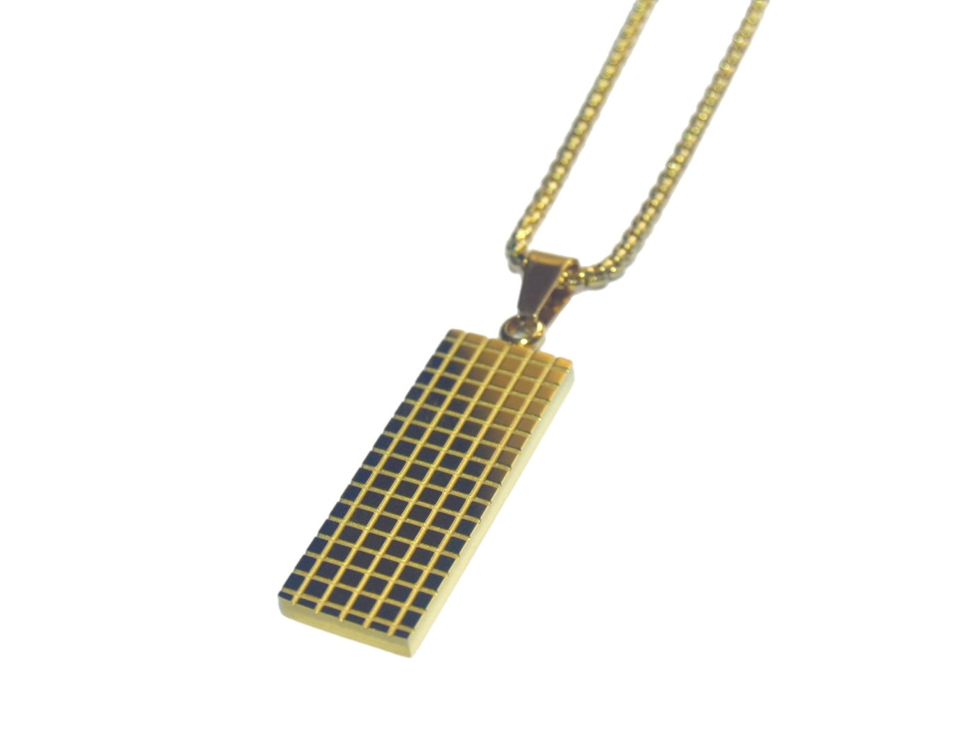 Bullion Bar Necklace - 18k Gold