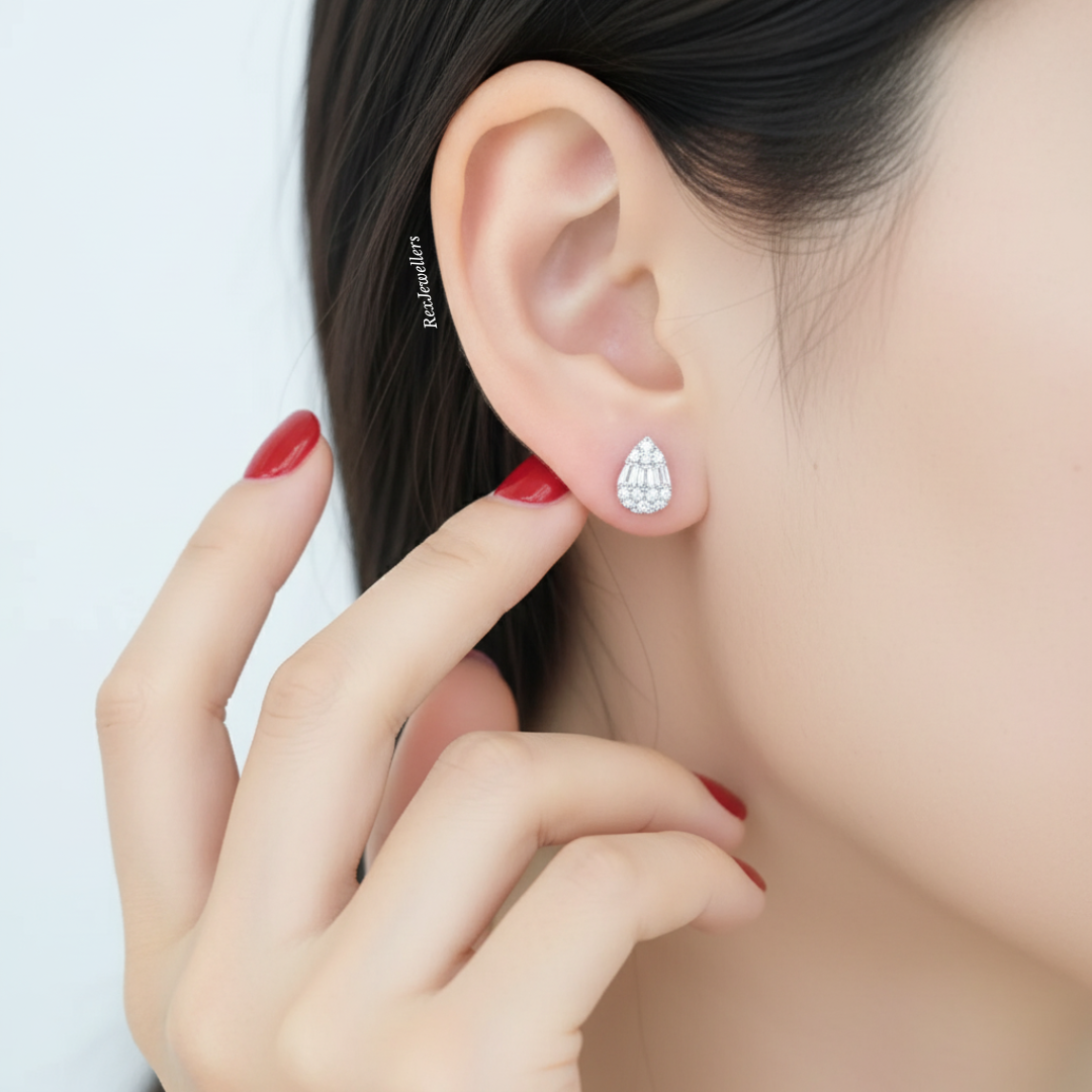 Pear Shaped Stud Earrings Rex Jewellers - Prestige