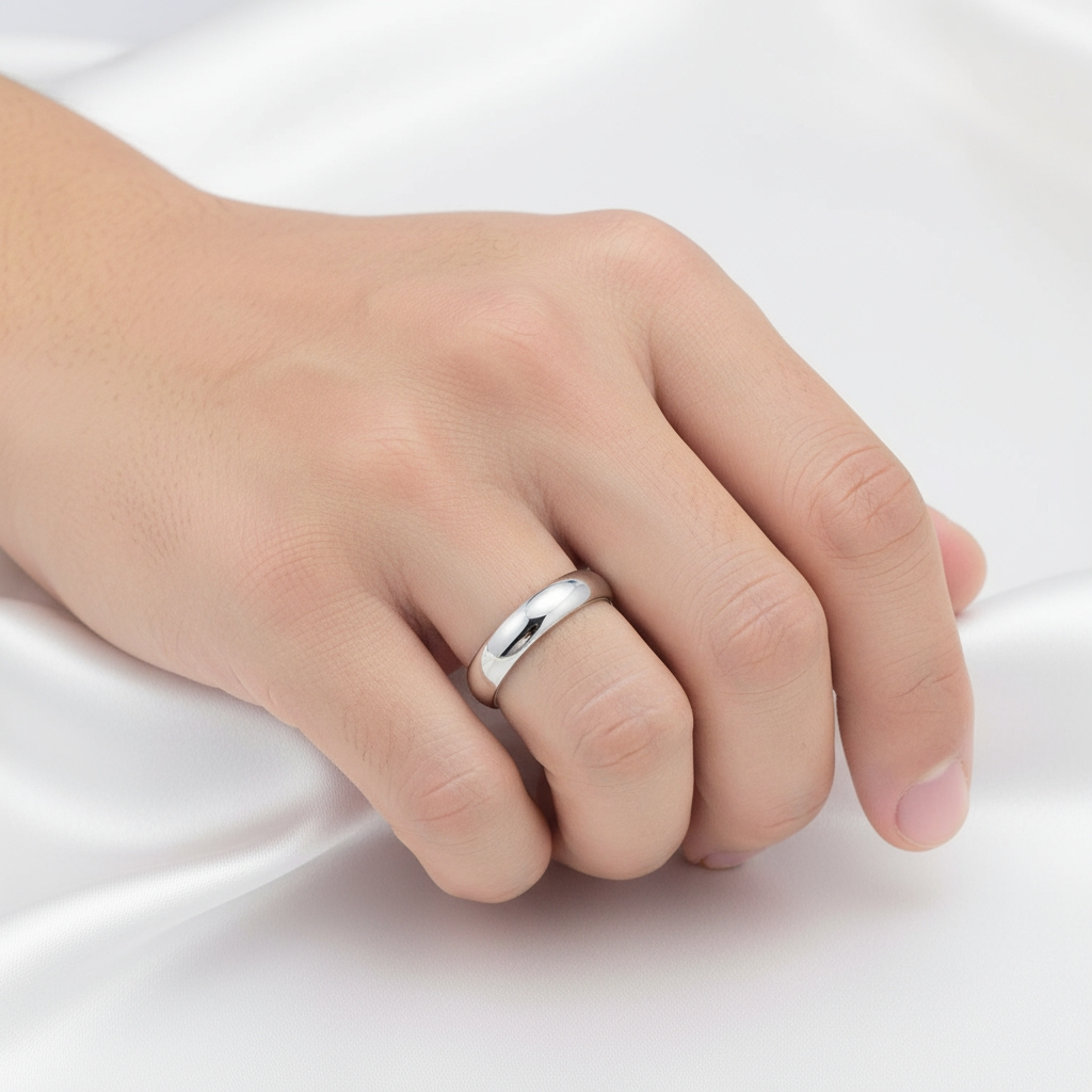 Plain Wedding Band Rings Sterling Silver 925 Engagement Rings