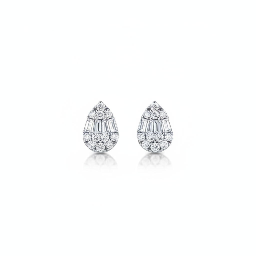 Pear Shaped Stud Earrings Rex Jewellers - Prestige