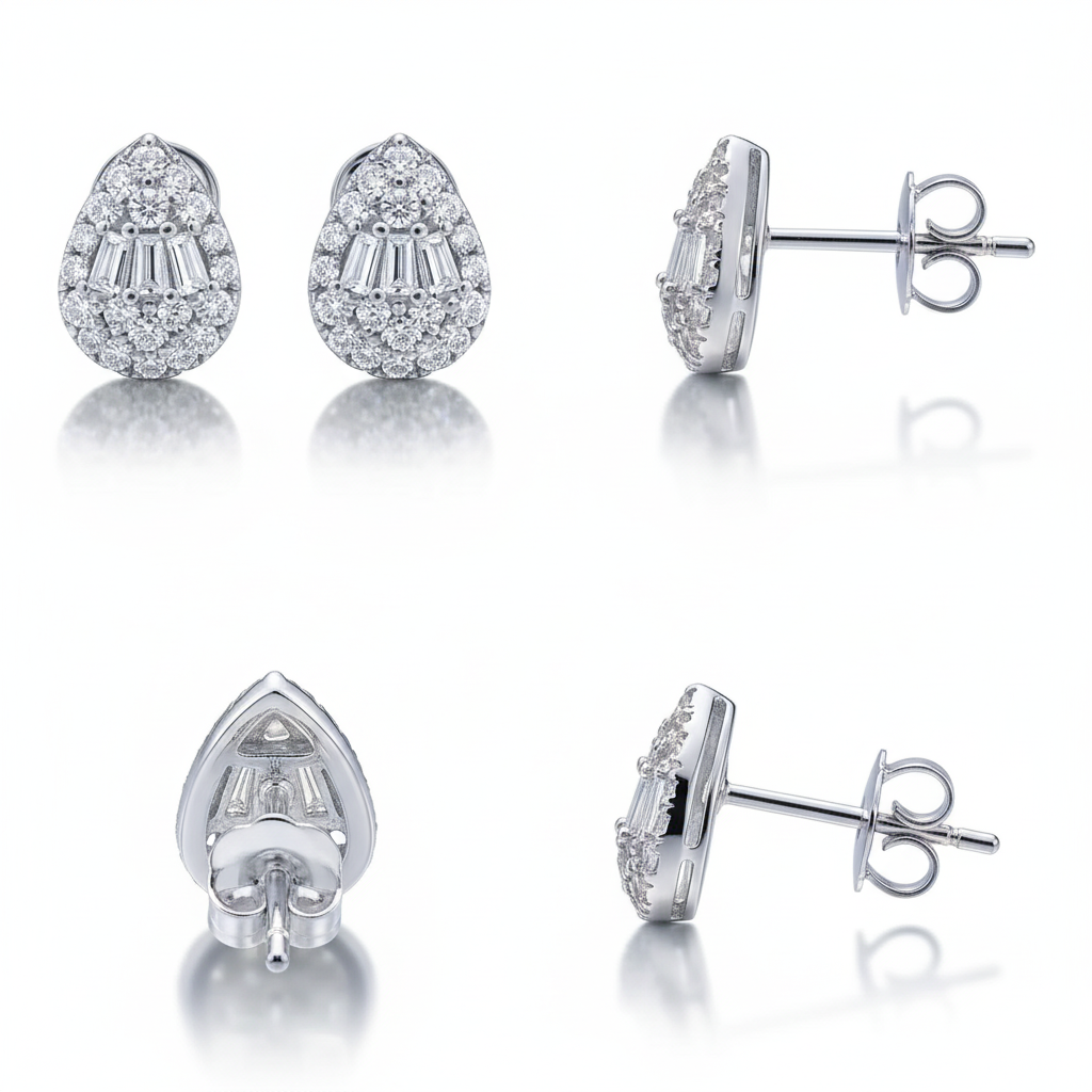 Pear Shaped Stud Earrings Rex Jewellers - Prestige